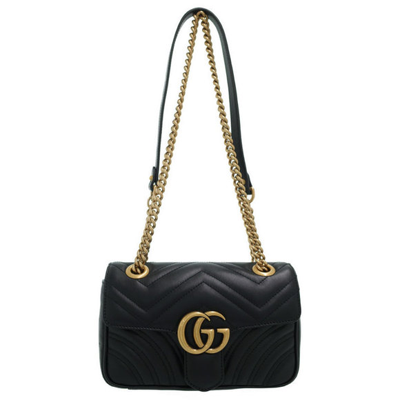 Gucci GG Marmont Quilted Mini Chain Shoulder Bag - Picture 1 of 7